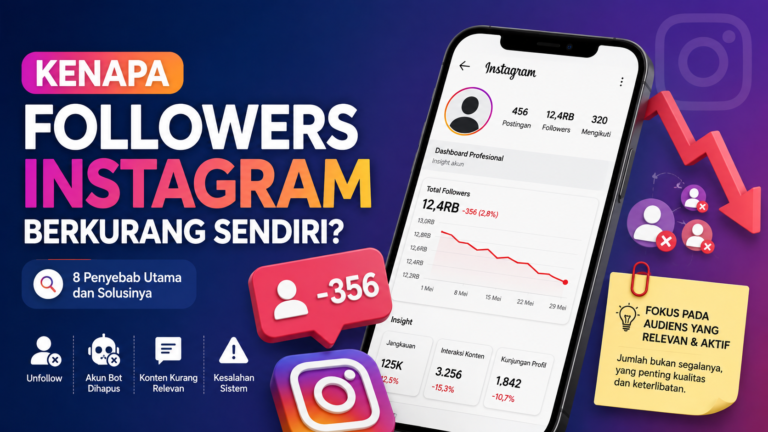 Kenapa followers Instagram berkurang sendiri dan penyebabnya