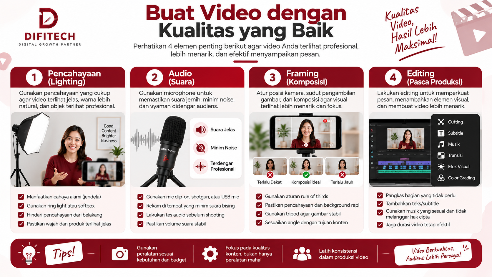 Cara membuat video dengan kualitas yang baik
