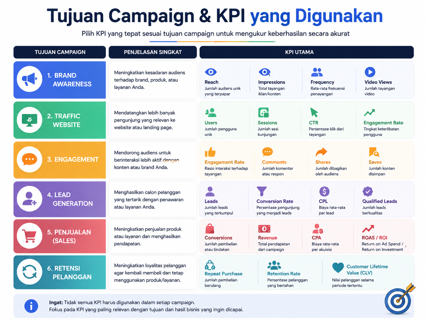 Indikator KPI keberhasilan kampanye digital marketing