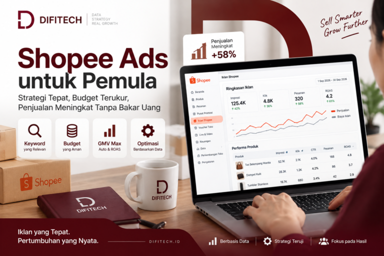 Shopee Ads untuk pemula dengan strategi budget, keyword, dan GMV Max