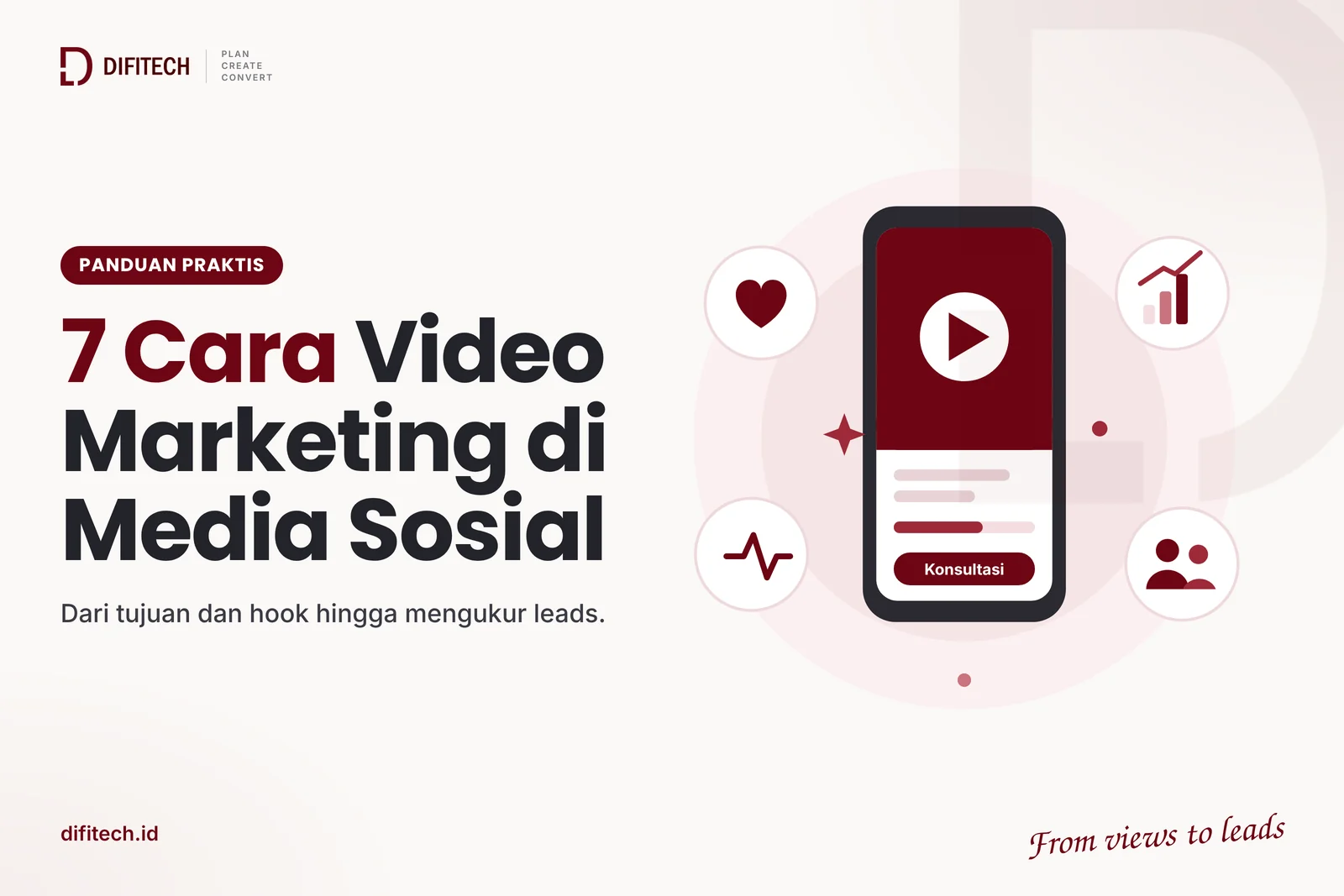 Featured image 7 cara memanfaatkan video marketing di media sosial dari DIFITECH